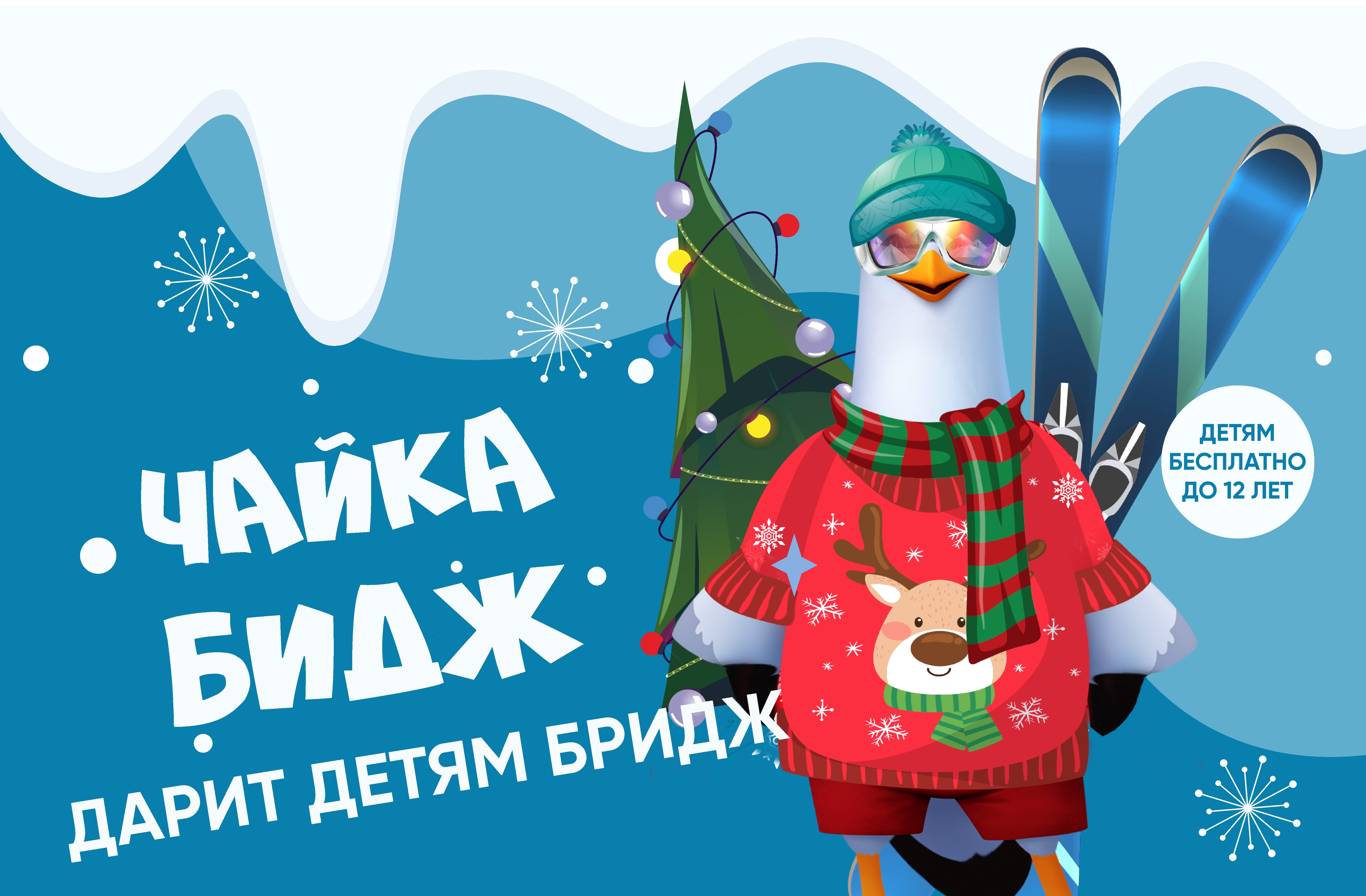 Чайка Бидж дарит детям Бридж